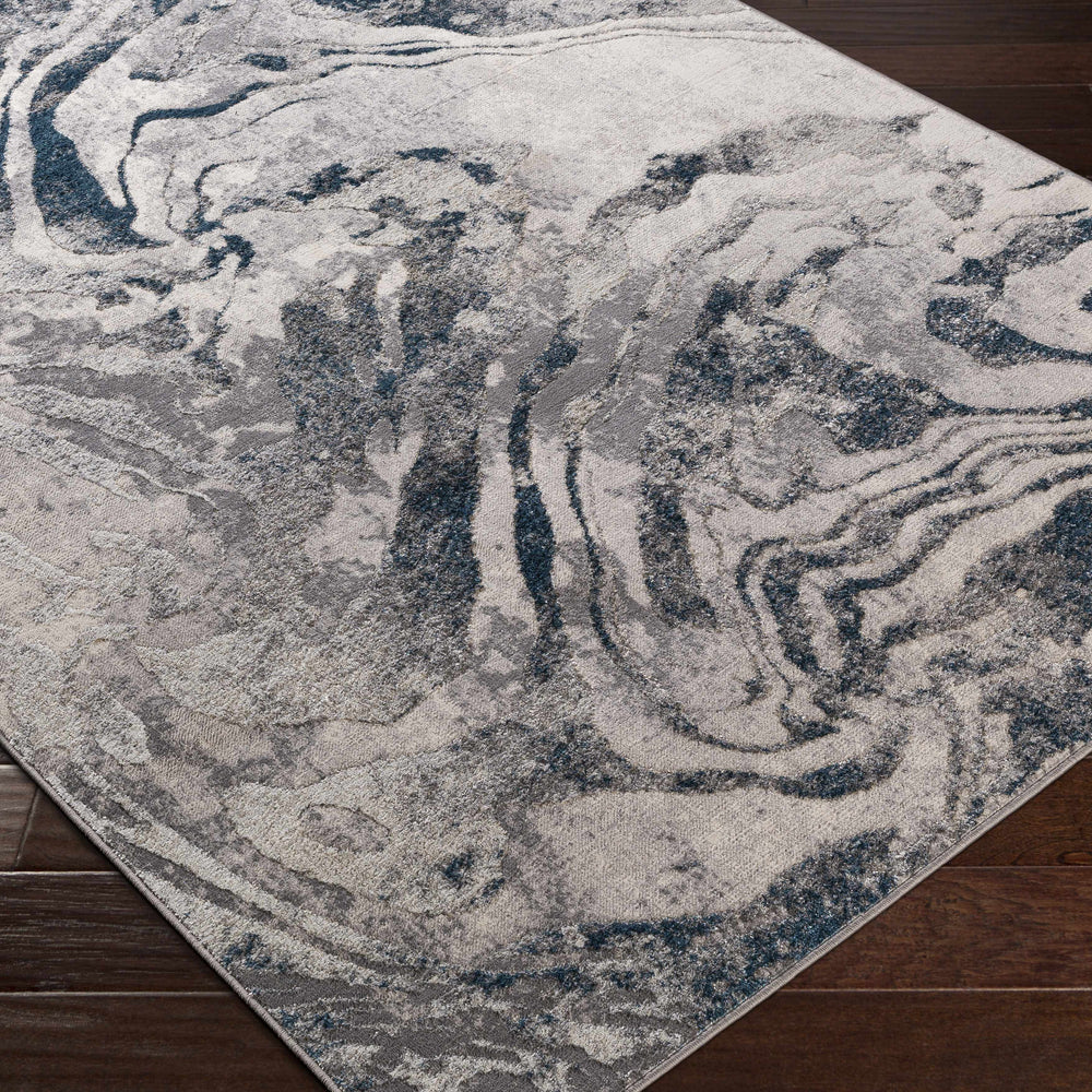 Rosthern Blue Marble Rug - Clearance