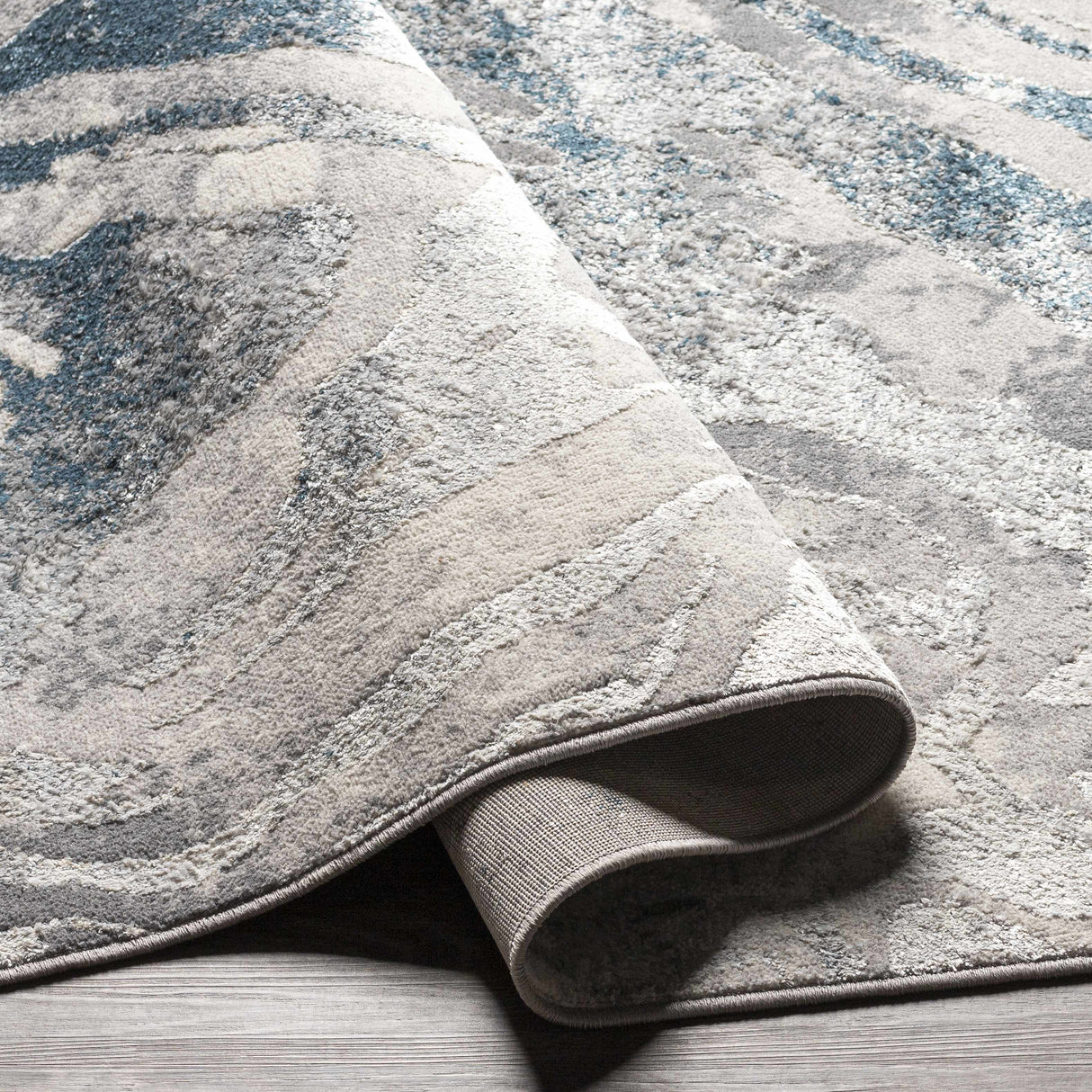 Rosthern Blue Marble Rug - Clearance