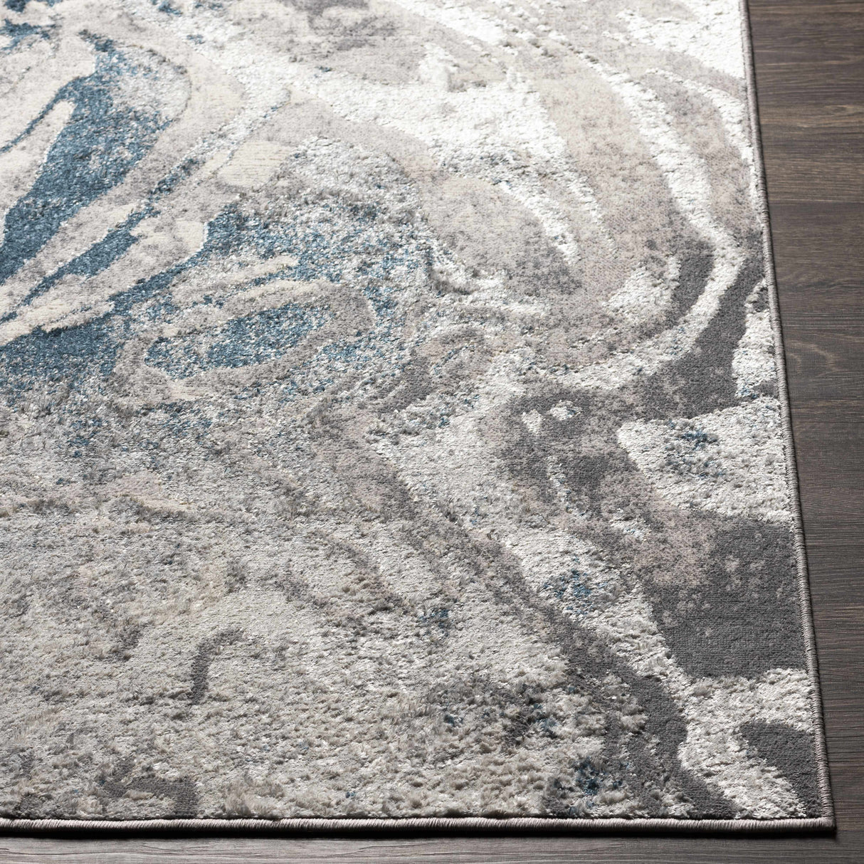 Rosthern Blue Marble Rug - Clearance