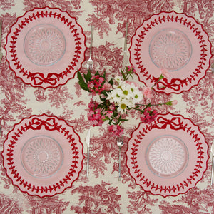 Champagne Pink Cotton Blend Round Placemat