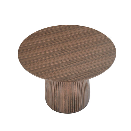 Round Dining Table with Pedestal Wood Base - Dining Tables