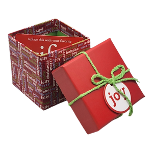 Gift Box Cube for Gift Cards - 3" x 3" -  Text Expressions