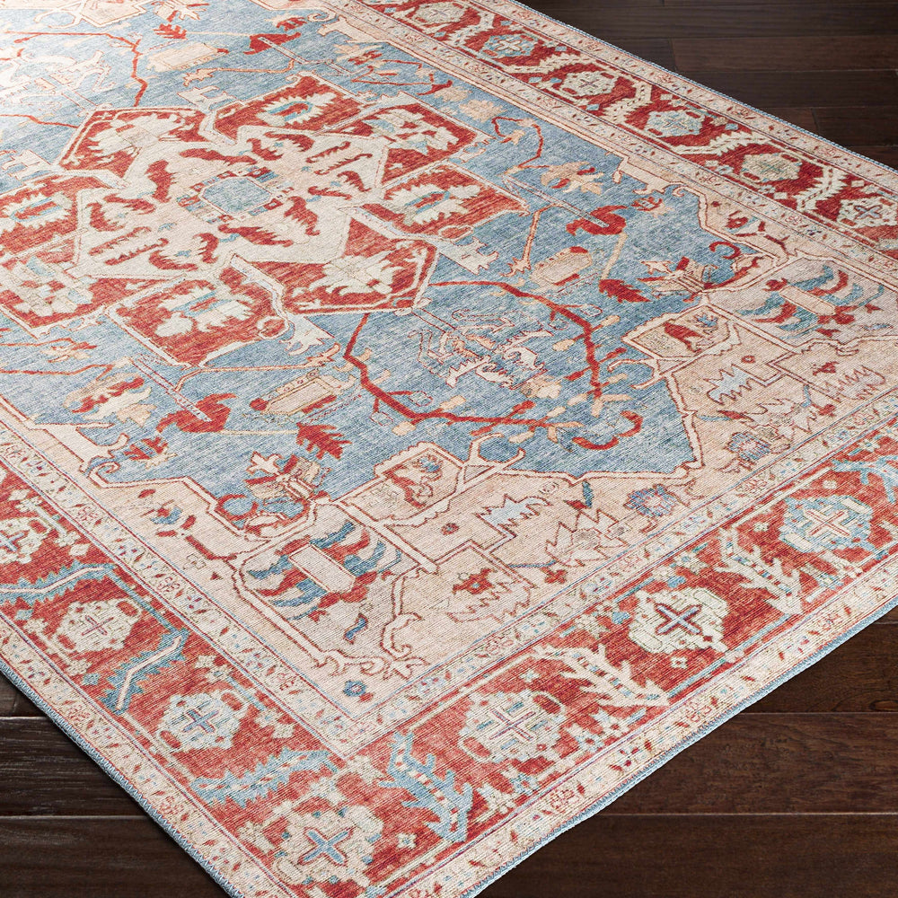Ruskington Red&Pink Medallion Rug - Clearance