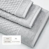 Cotton diamond waffle weave bath towel set - grayson collection