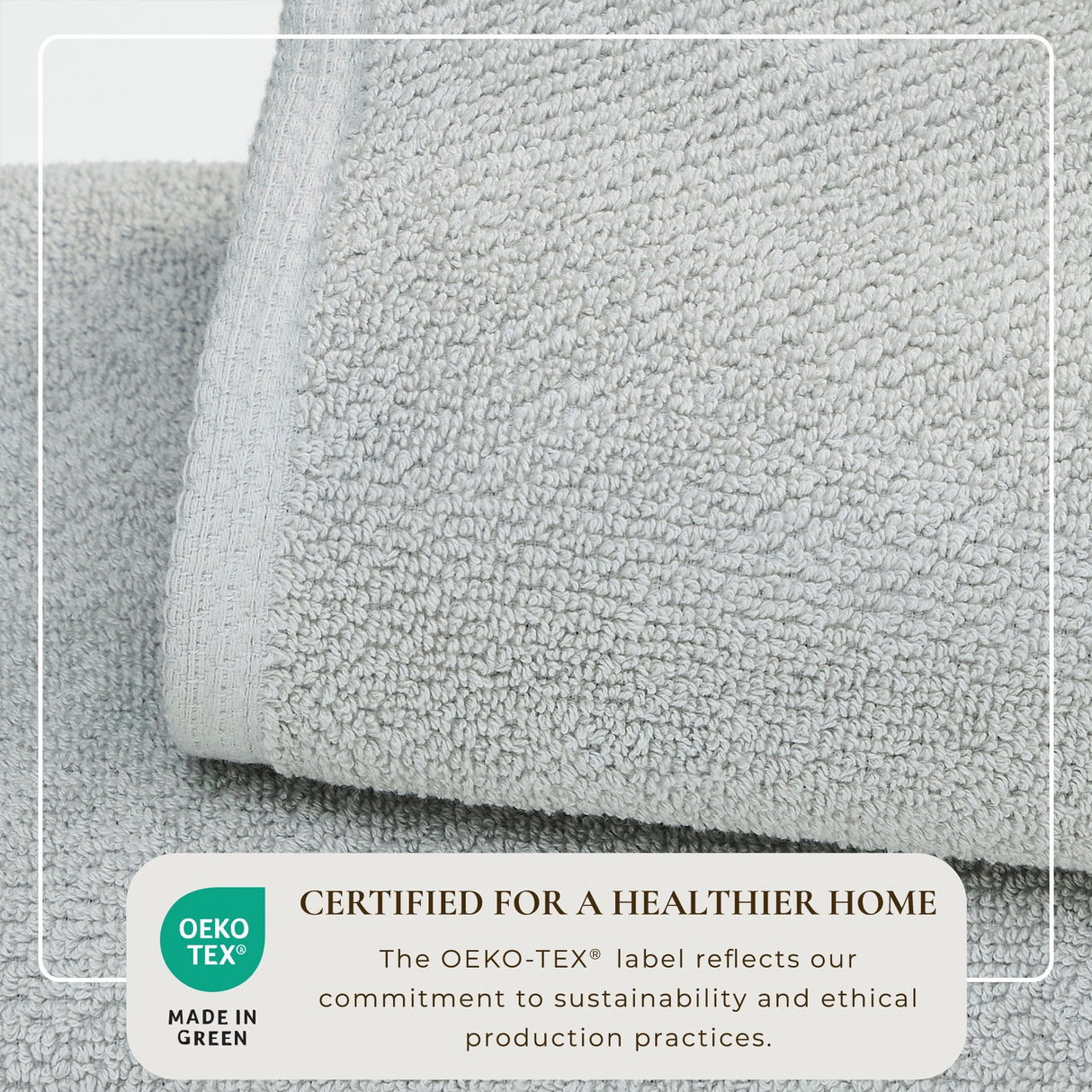 Cotton textured bath towel set - acacia collection