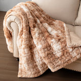 Ruched faux fur throw - Tuesday Morning - Throw Blankets