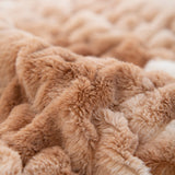 Ruched faux fur throw - Tuesday Morning - Throw Blankets