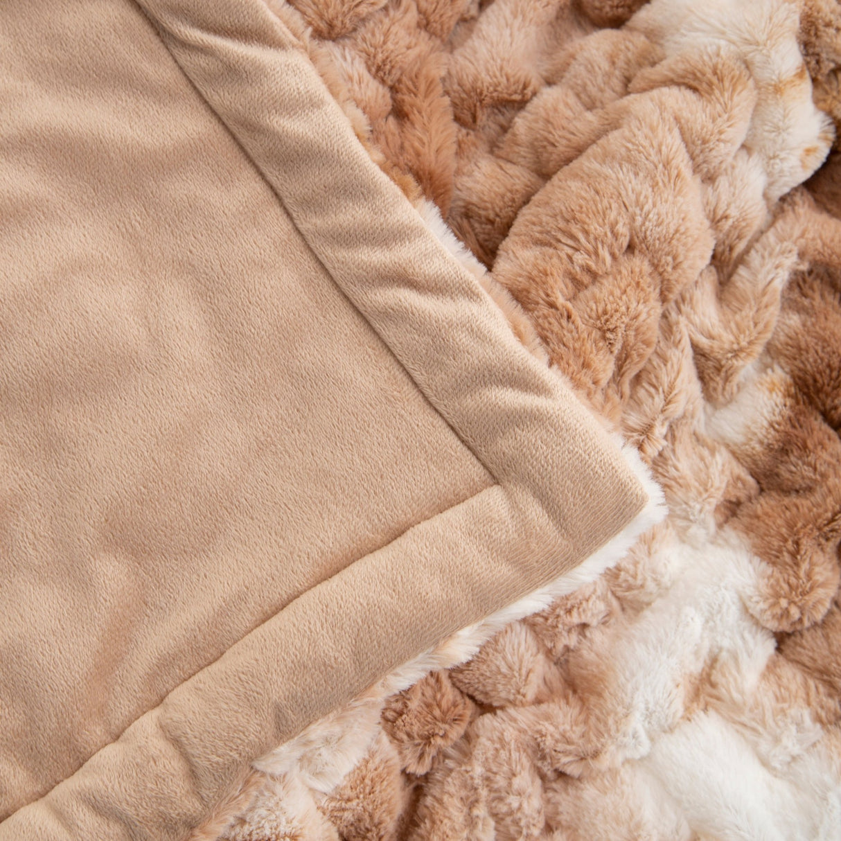 Ruched faux fur throw - Tuesday Morning - Throw Blankets