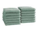 Cotton textured bath towel set - acacia collection