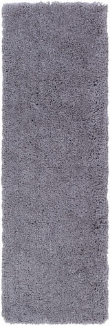 Tingly Solid Grey Shag Rug - Clearance