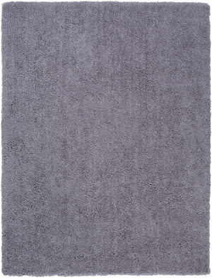 Tingly Solid Grey Shag Rug - Clearance