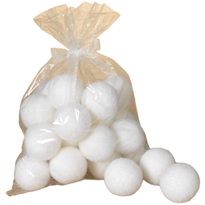 24-Pack of Realistic Winter Snowballs