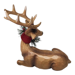 Resin Deer Figurine - Laying Down