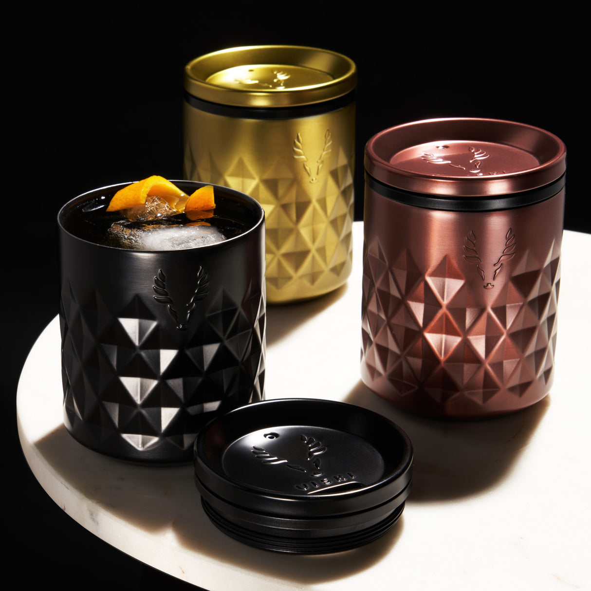 Paragon stainless steel rocks tumbler in rose viski®