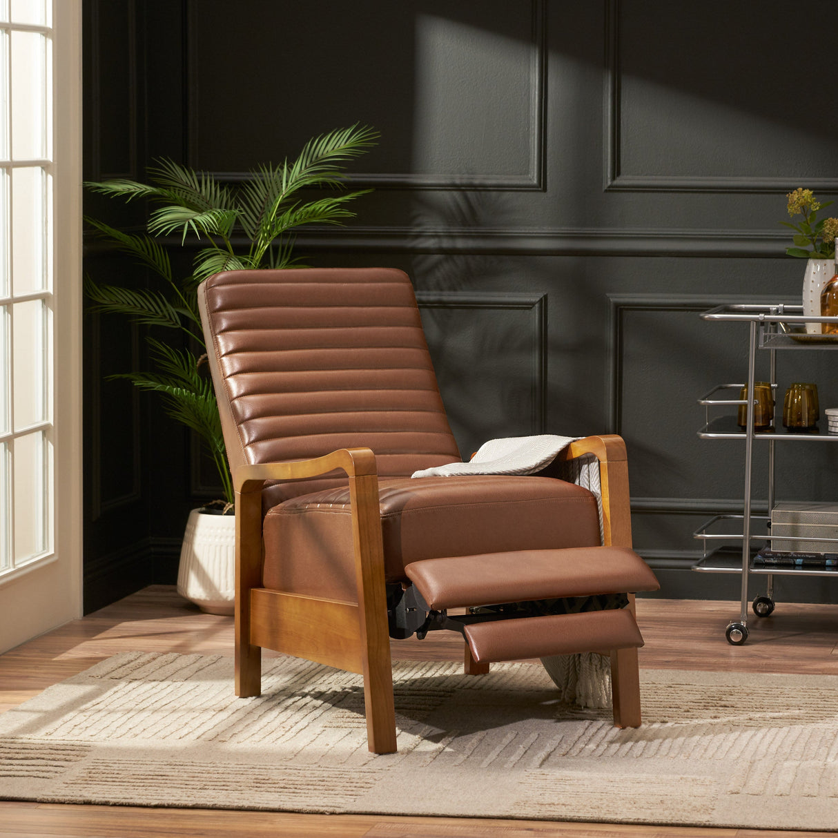 Mid-Century Modern Manual Club Recliner