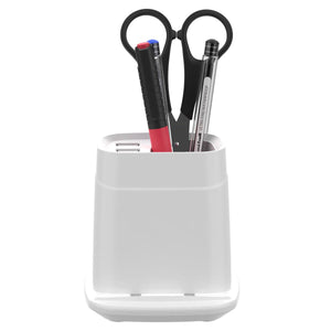 Wireless Charging Stand with Dual USB Charger & Desk Organizer