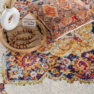 Istanbul Orange Area Rug - Clearance
