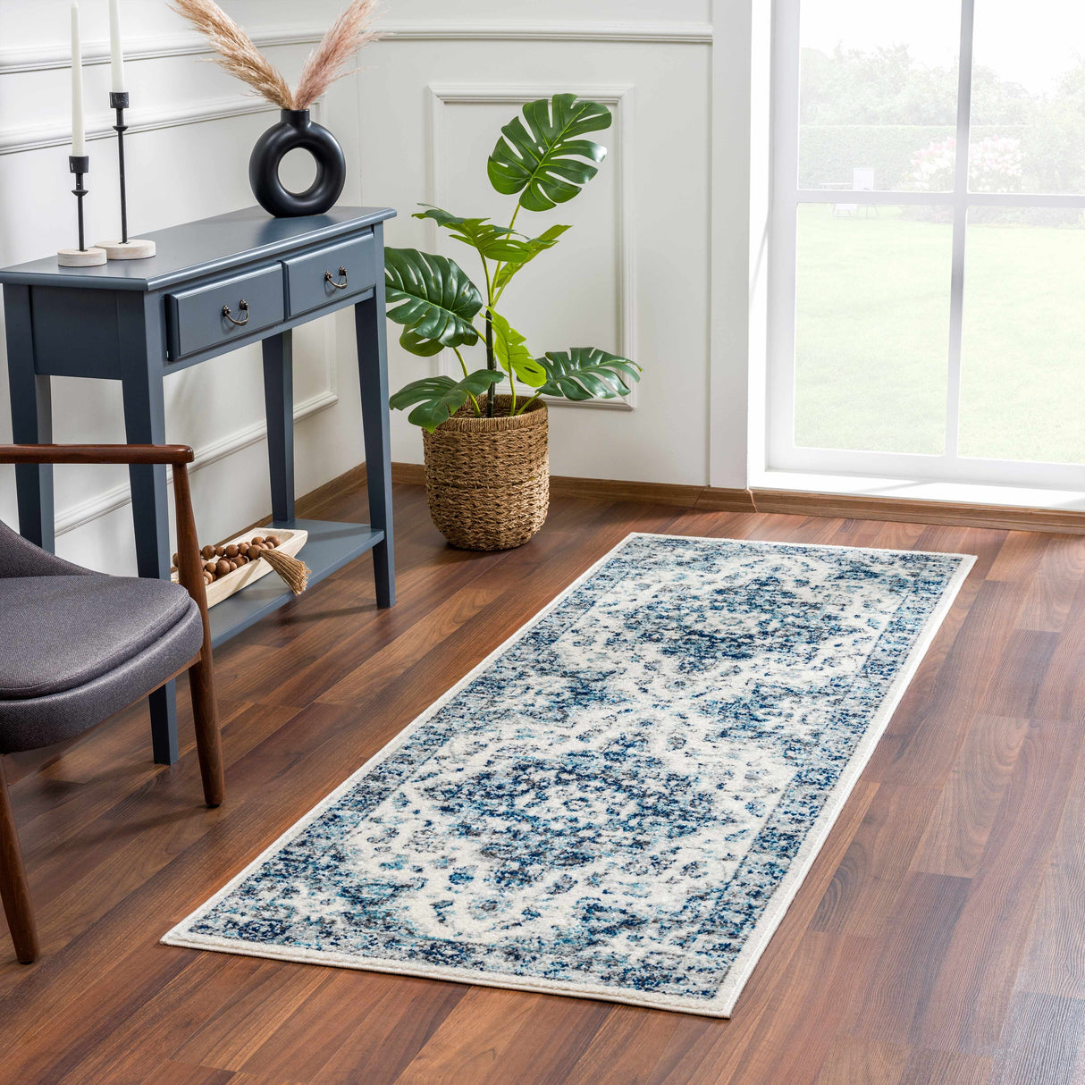 Istanbullu Blue Area Rug - Clearance