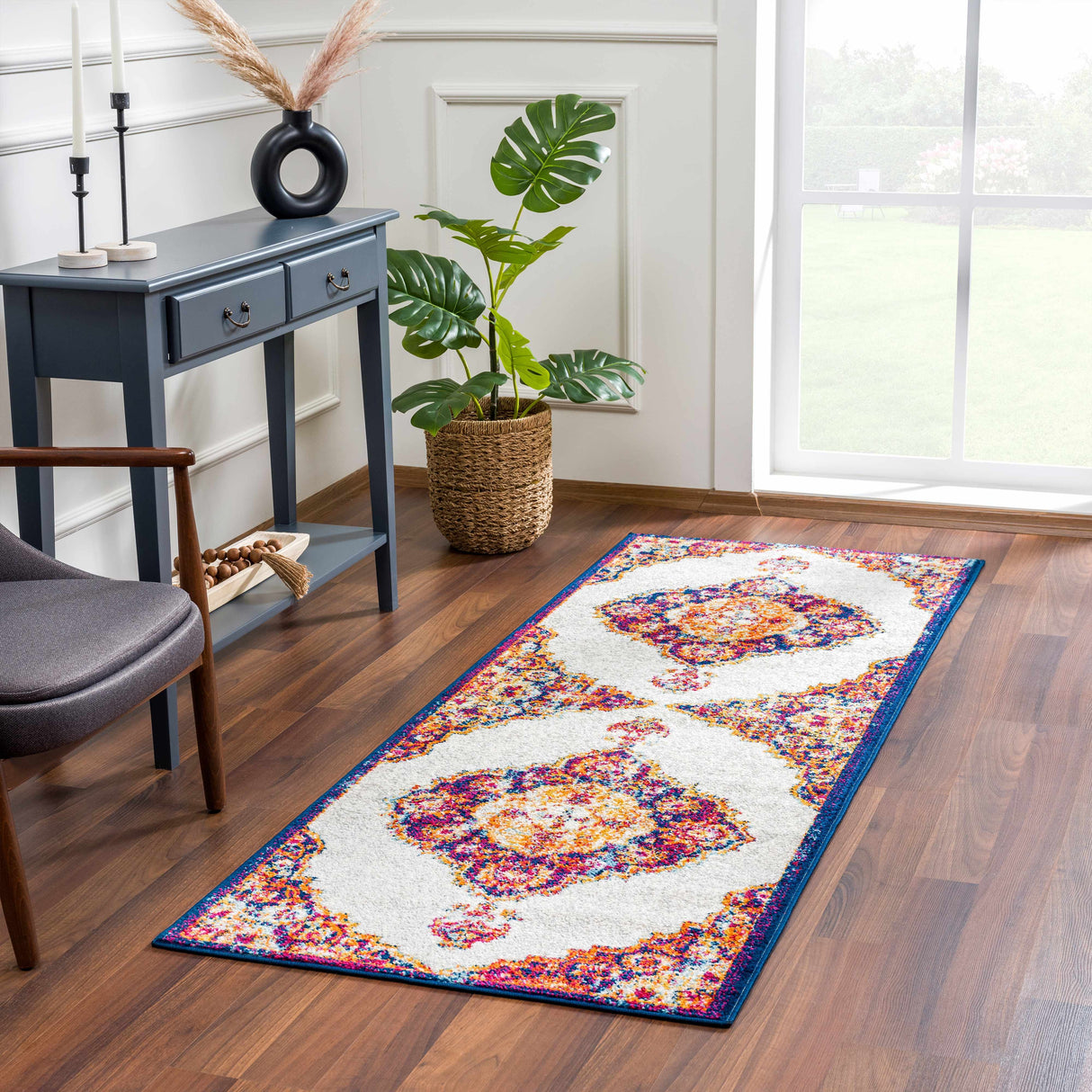 Istanbul Orange Area Rug - Clearance