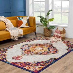 Istanbul Orange Area Rug - Clearance