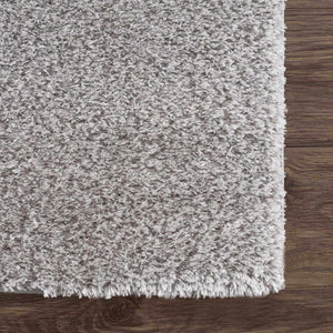 Lunaro Gray Subtle Wavy Abstract Modern Minimalist Polyester Machine Woven Area Rug - Clearance