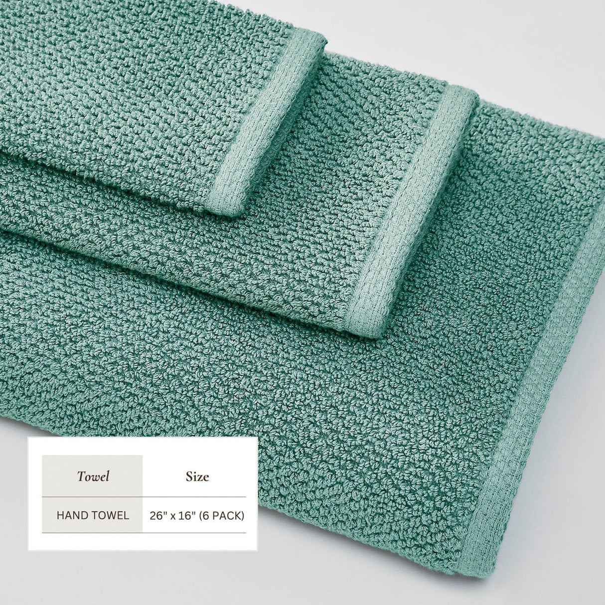 Cotton textured bath towel set - acacia collection