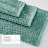 Cotton textured bath towel set - acacia collection