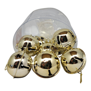 Jingle Bells (8 pack) - 50mm - Gold