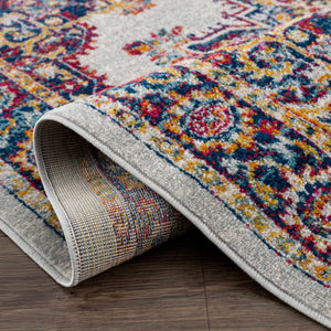 Istanbul Medallion Orange Area Rug - Clearance