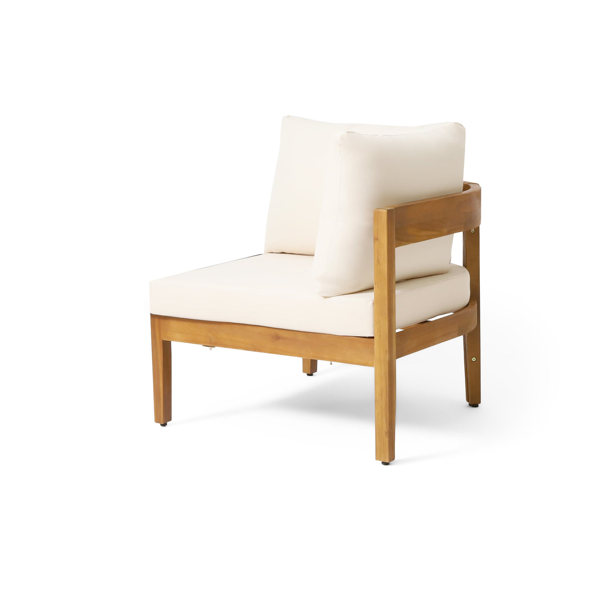 Brooklyn 3-Pieces Patio Conversation Set, Teak+Beige