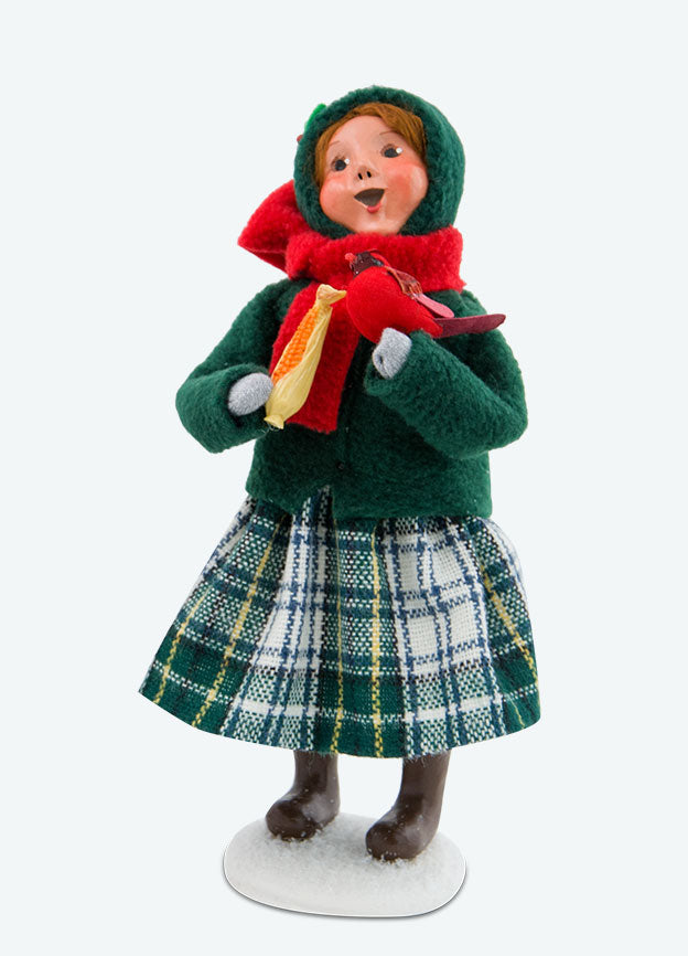 Cardinal Family Carolers - Girl