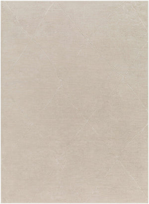 Aldis Tan Plush Textured Washable Rug  - Clearance