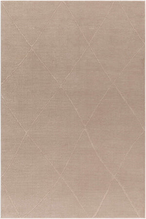 Aldis Tan Plush Textured Washable Rug  - Clearance