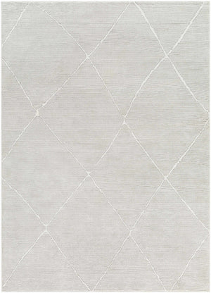 Aldis Grey Plush Textured Washable Rug  - Clearance