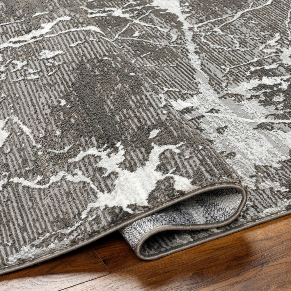 Ianto Ware Ianto Charcoal Marble Washable Area Rug - Clearance – Tuesday Morning