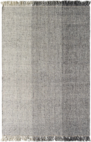 Penha Gray Monochrome Wool Area Rug - Clearance