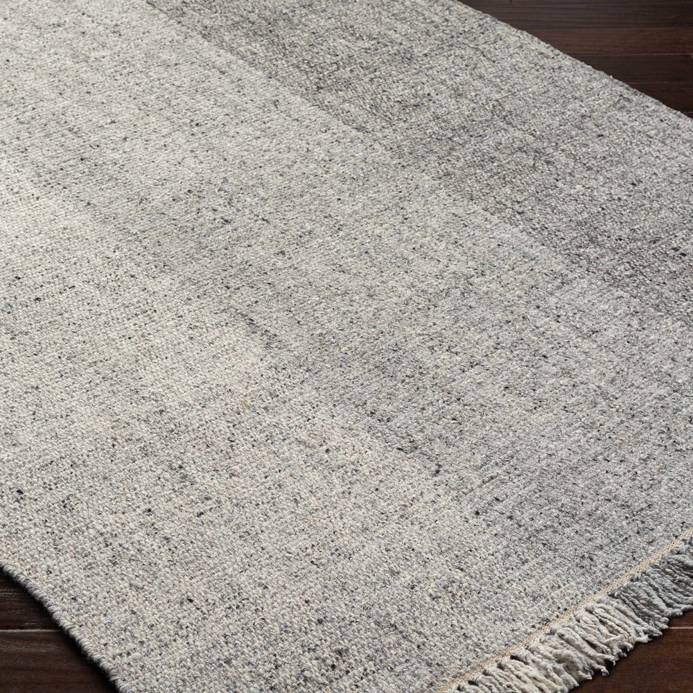 Penha Gray Monochrome Wool Area Rug - Clearance