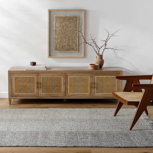 Penha Gray Monochrome Wool Area Rug - Clearance