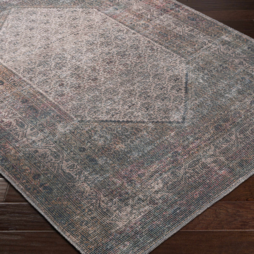 Olive Sariaya Distressed Washable Area Rug - Clearance