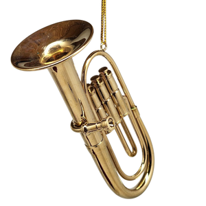 Brass Euphonium Ornament with Case