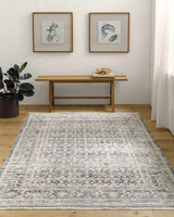 Margaret Navy Washable Rug - Becki Owens x Livabliss