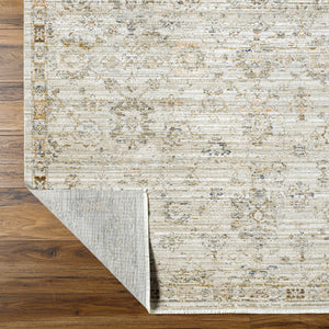 Margaret Damask Gray Washable Rug - Becki Owens x Livabliss