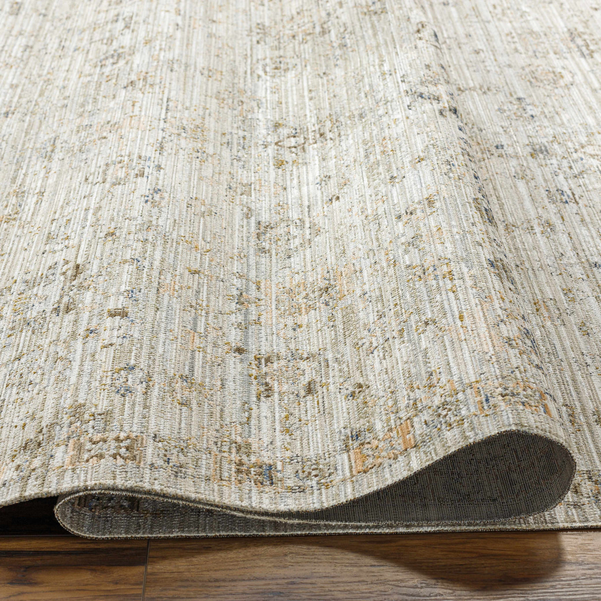 Margaret Damask Gray Washable Rug - Becki Owens x Livabliss