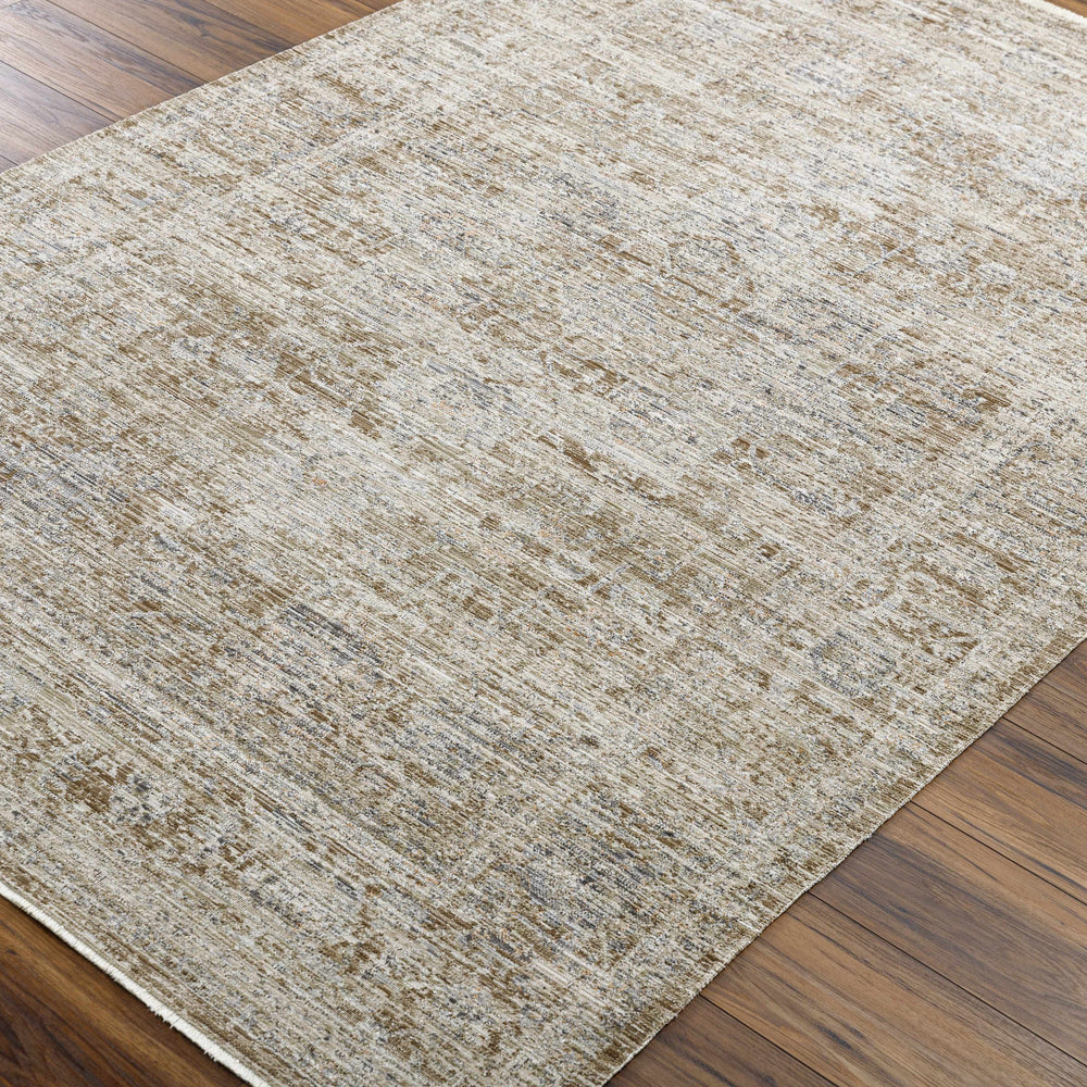 Margaret Damask Dark Sage Washable Area Rug - Becki Owens x Livabliss
