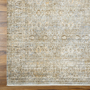 Margaret Damask Sage & Gray Washable Area Rug - Becki Owens x Livabliss
