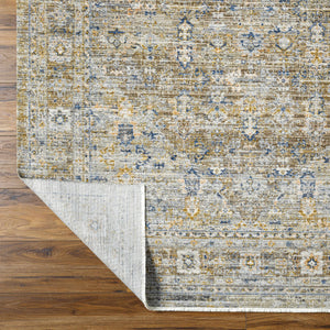 Margaret Damask Brown Washable Area Rug - Becki Owens x Livabliss