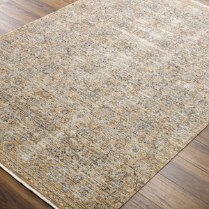 Margaret Beige & Blue Washable Rug - Becki Owens x Livabliss - Clearance