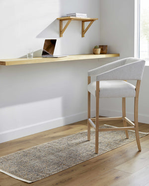 Margaret Beige & Blue Washable Rug - Becki Owens x Livabliss - Clearance