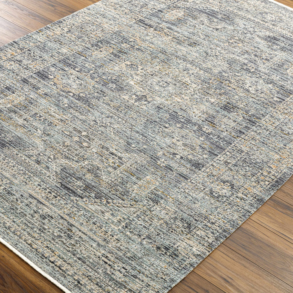 Margaret Medallion Navy Washable Area Rug - Livabliss x Becki Owens