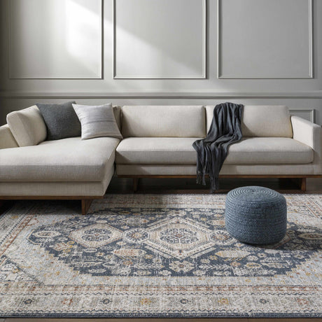 Kouta-Beige-&-Navy-Area-Rug-Rugs